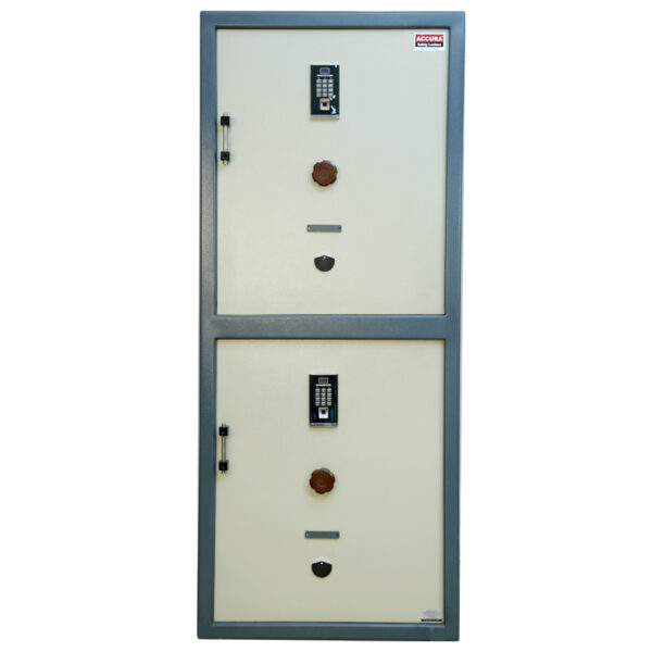 Buy Safety Locker- 6ft Biometric + Key Twin Door