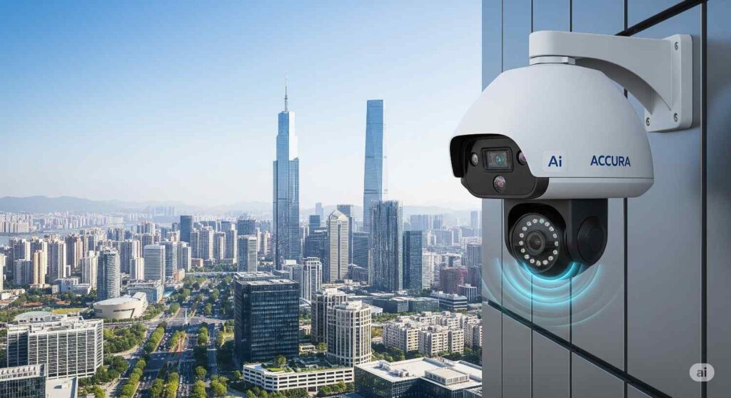 image of a CCTV Camera fixed outdoor