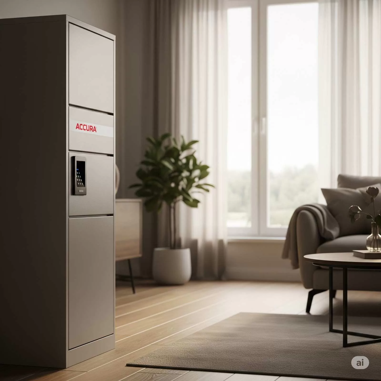 Image of a Home Locker placed in a hall