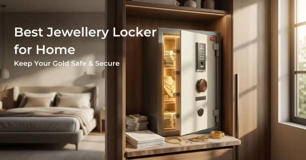 jewellery locker for home with digital security and gold storage