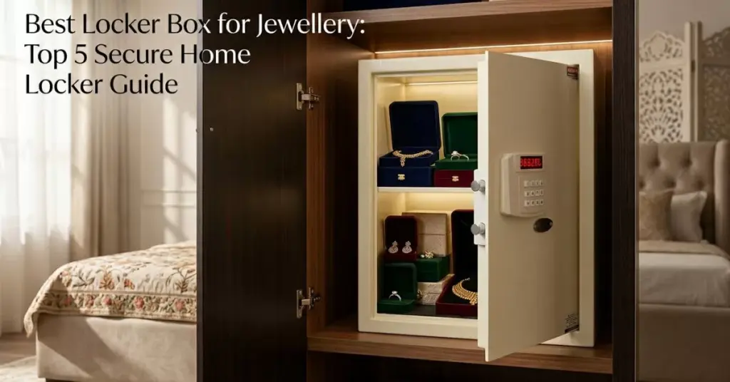Locker box for jewellery inside home locker showing secure jewellery storage