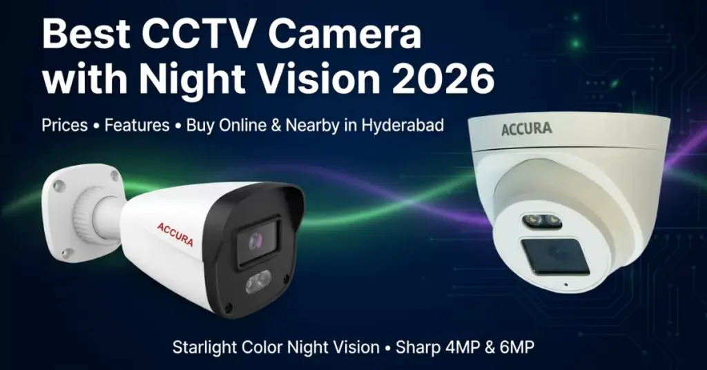 Best CCTV Camera with Night Vision Price in India 2026 - Accura 4MP & 6MP Starlight Models