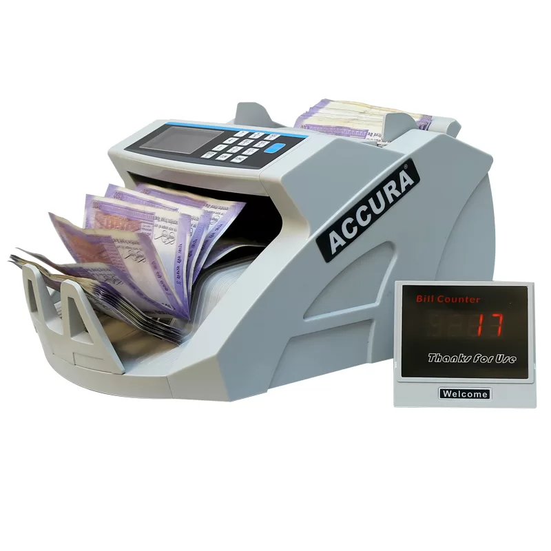Accura Cash Counting Machine Platinum LCD with Voice Alert - Image 2