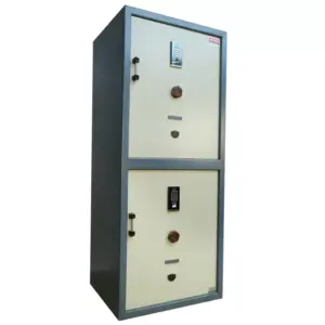 Accura Jumbo Customized Home Locker 6ft Biometric + Key Twin Door