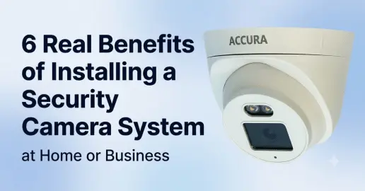 6 real benefits of installing a security camera system at home or business - ACCURA