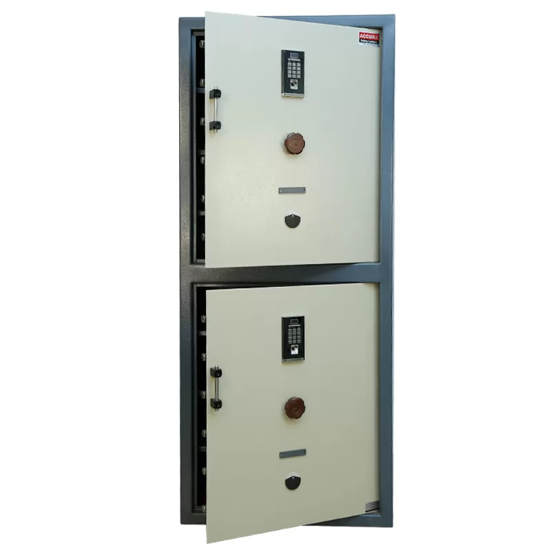 Accura Jumbo Customized Home Locker 6ft Biometric + Key Twin Door - Image 4