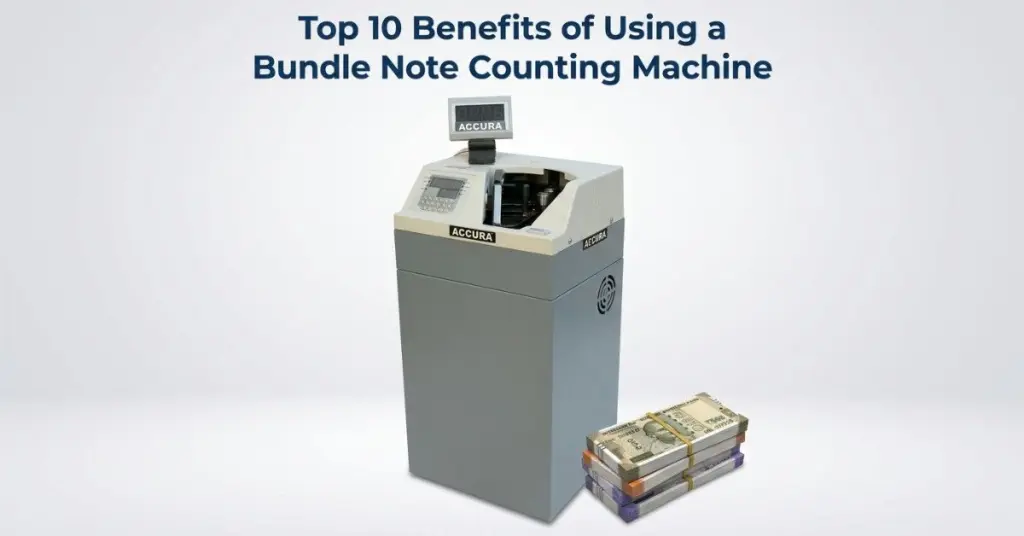 ACCURA Bundle Note Counter Floor Model – automatic cash counting machine for businesses