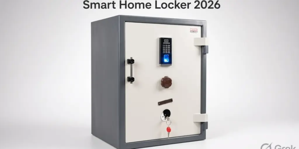 Smart home locker with biometric fingerprint access for 2026 security