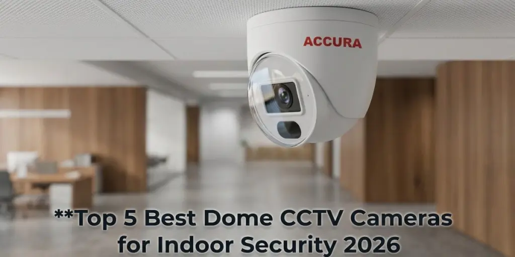 Top 5 Best Dome CCTV Cameras for Indoor Security 2026 by Accura – Discreet Indoor Surveillance Camera